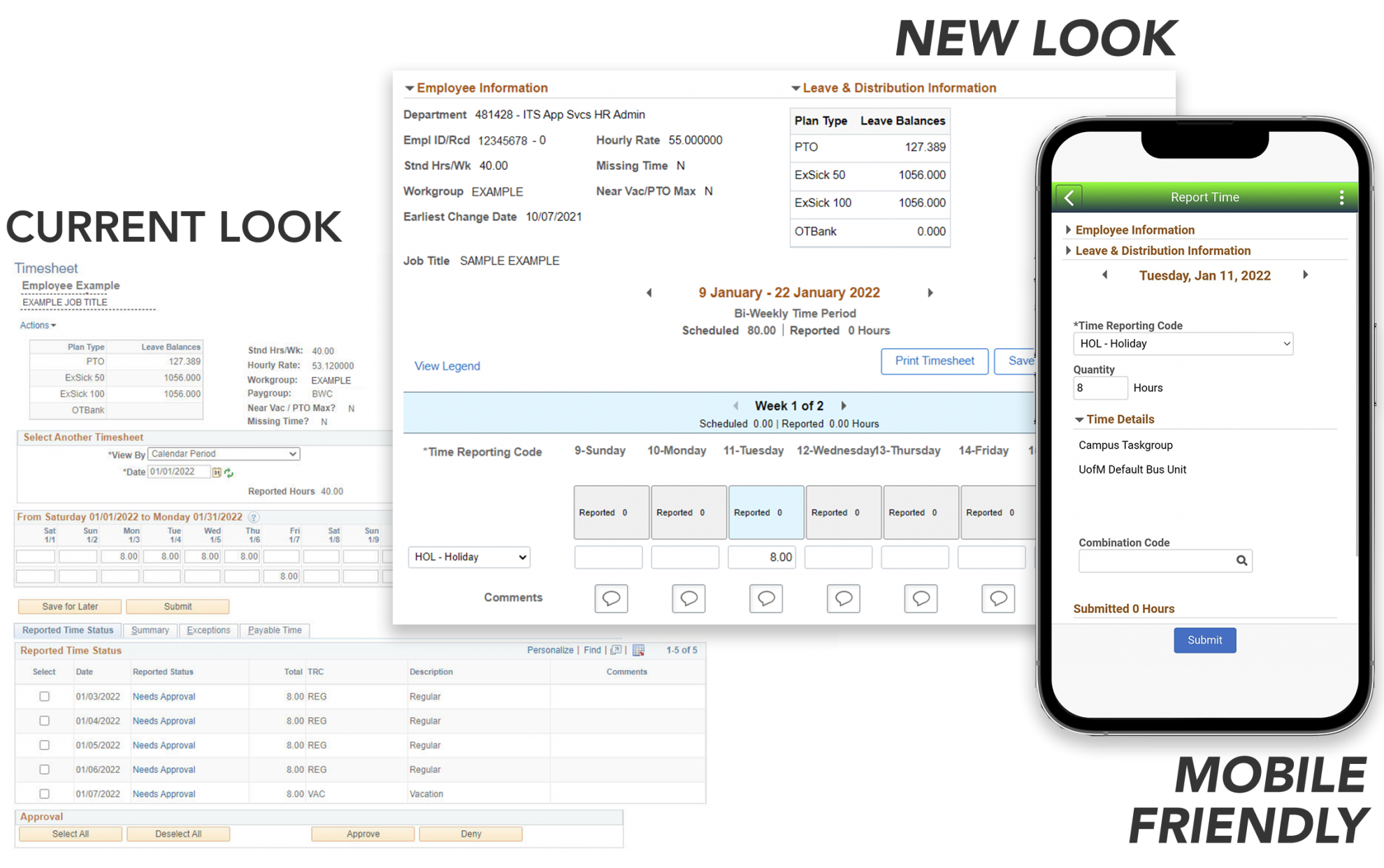 Fluid Time Reporting - Current and New including Mobile